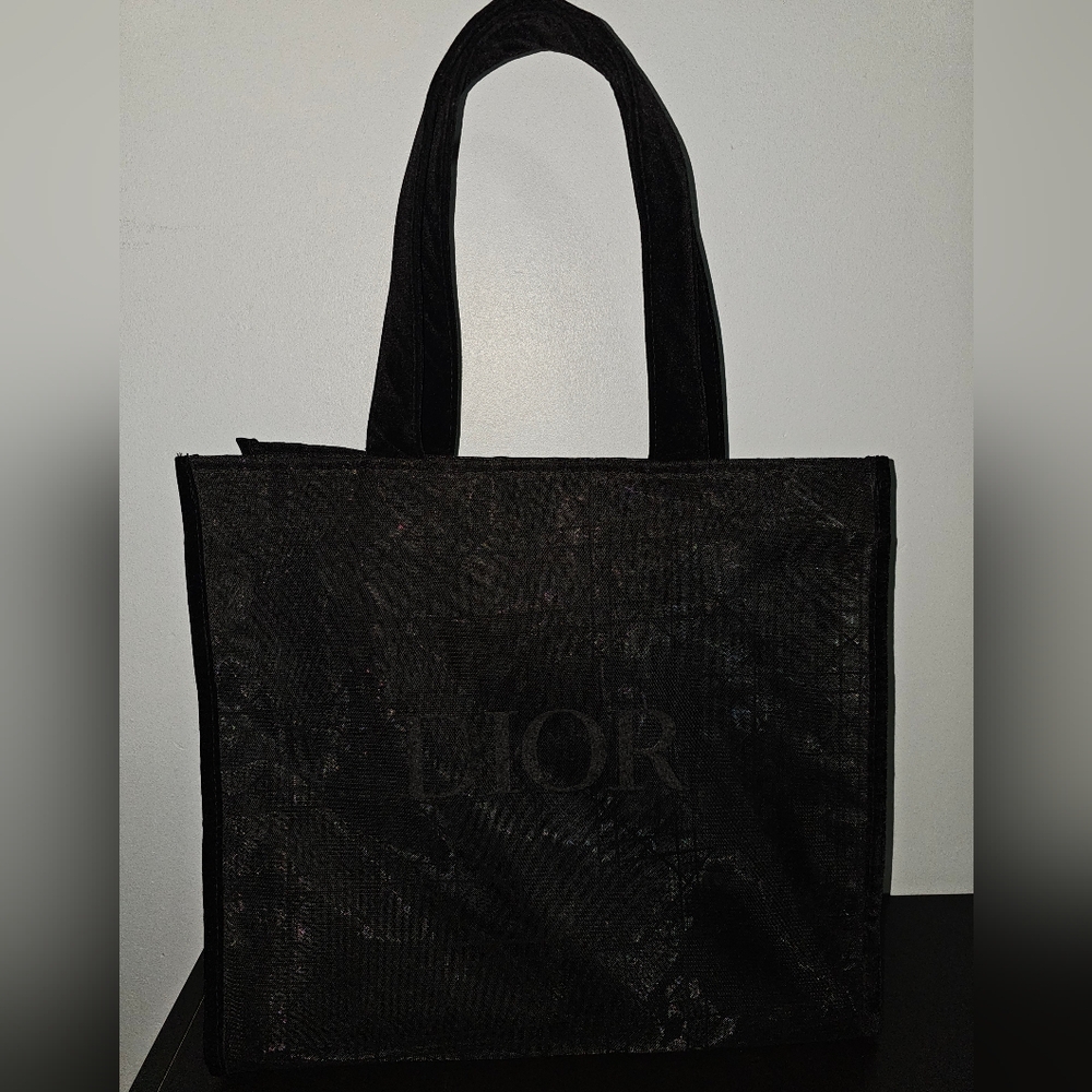 DIOR Black Tote Bag w/ Pouch